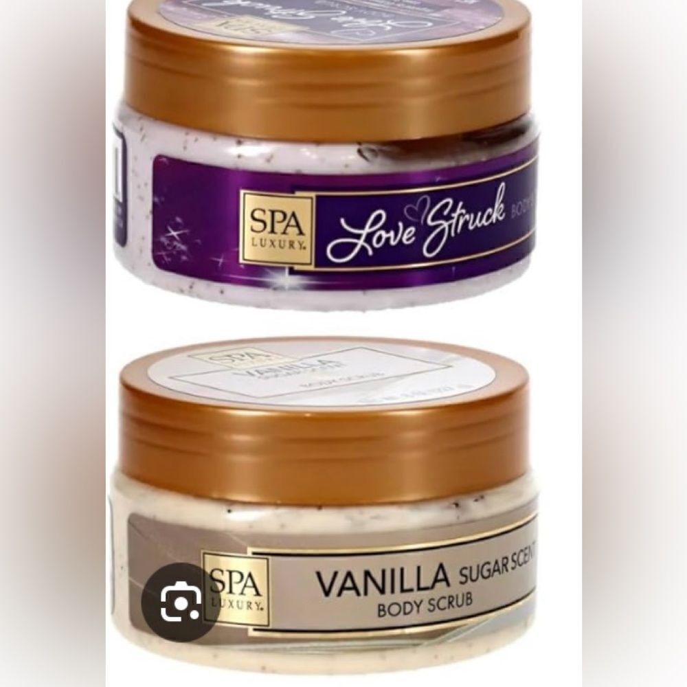 🛍️SPA LUXURY Love ❤️ Struck Body Scrub & Vanilla sugar Scent 8 OZ (227g)
